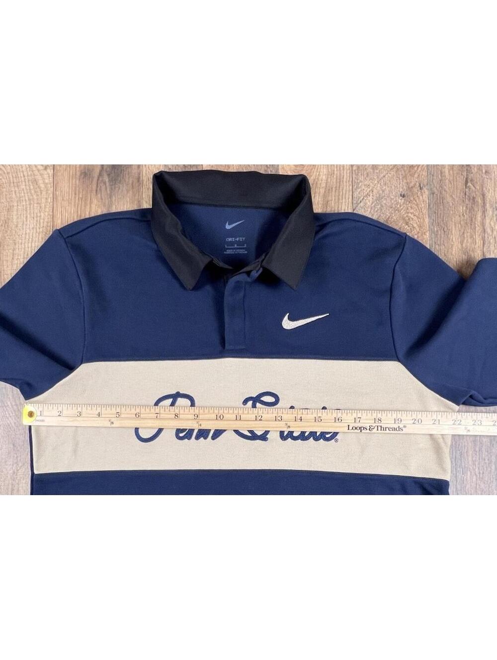 Nike Promo Penn State Nittany Lions Heavyweight Rugby Polo L RARE EUC Stitched - Picture 8 of 13